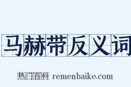 马赫带反义词是什么意思的图片